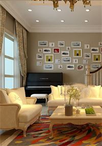 Thiết kế nội thất biệt thự hiện đại Vincom Village Hoa Lan - HL0521