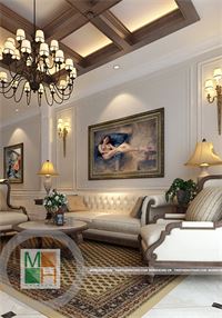 Thiết kế căn nhà biệt thự gỗ Việt kết hợp tân cổ điển - Anh Thủy