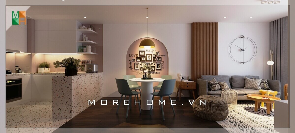 Thiết kế phòng bếp chung cư